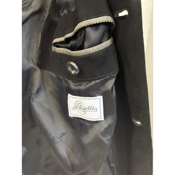 LA MATTA JET BLACK LEATHER LIGHTWEIGHT JACKET Blazer NO SIZE ~XL Vintage - Picture 5 of 11